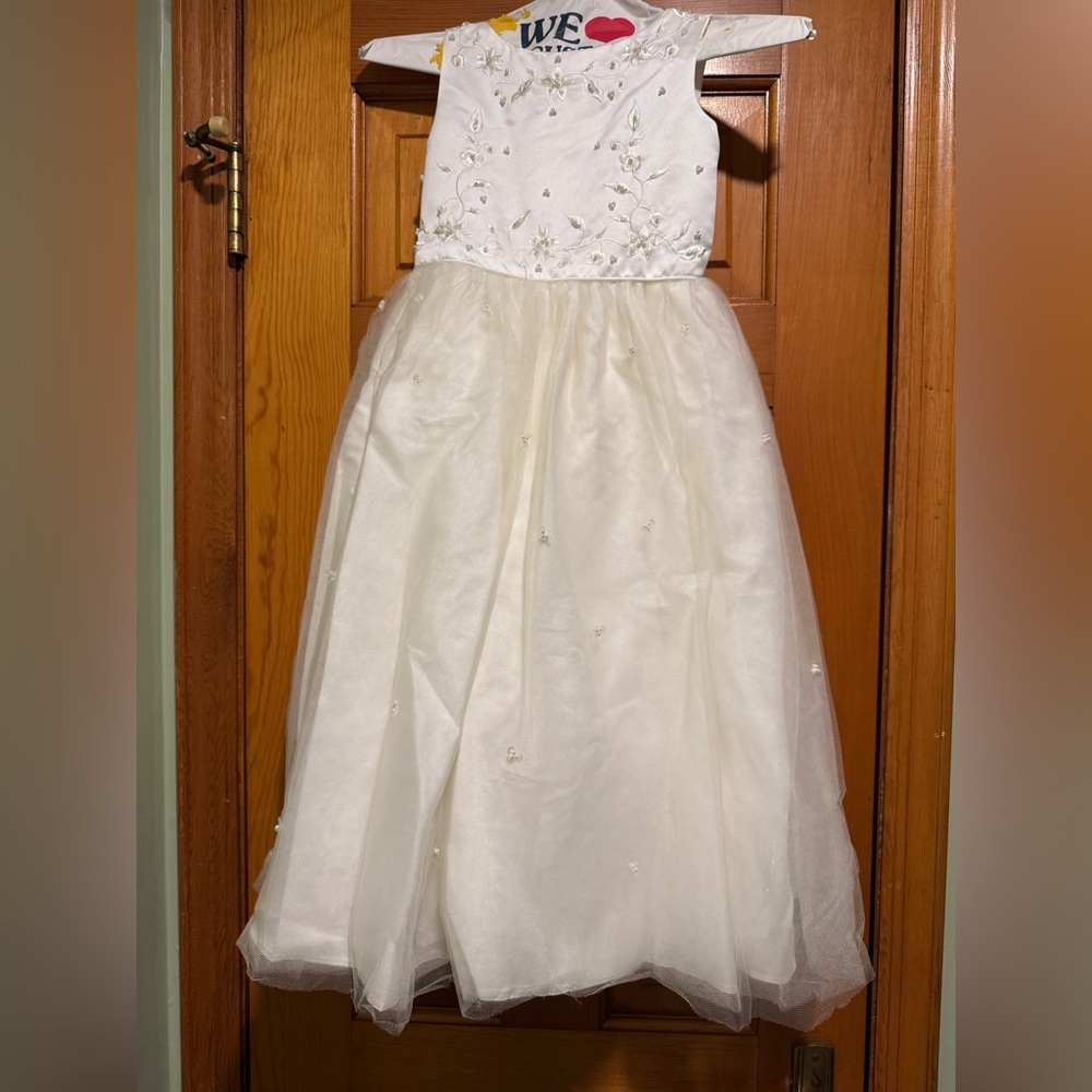 Elegant White Kids Dress
